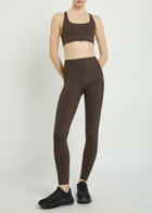 ON Studio Stretch-jersey Cropped Leggings Brown