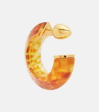Alaïa Edge leopard-print hoop earrings