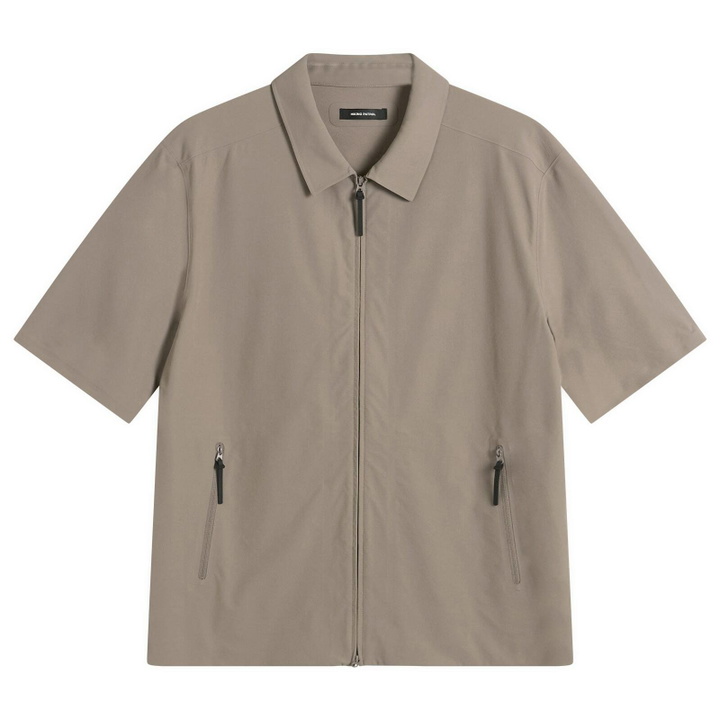 Photo: Hiking Patrol Men's Edge LT Softshell Technical Short Sleeve Shirt in Walnut
