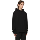 Maison Margiela Black Punched Holes Logo Hoodie