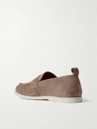 Mr P. - Leo Suede Penny Loafers - Brown
