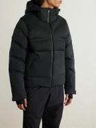 Aztech Mountain - Wool-Blend Trimmed Shell Down Jacket - Black