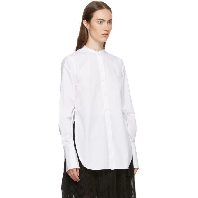 Ports 1961 White Poplin Twisted Shirt