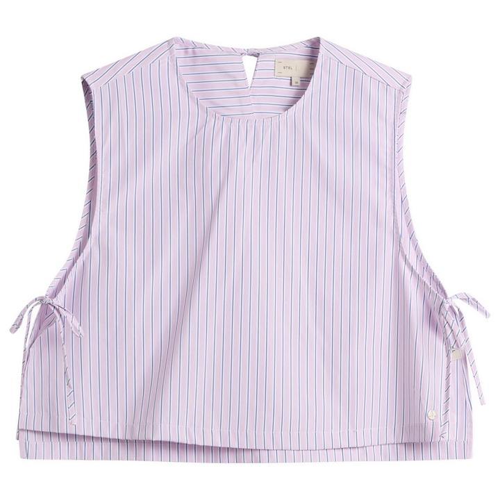 Photo: STEL Women's Side tie vest top in Pink Stripe