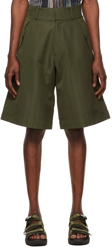Photo: Labrum Green Cotton Shorts