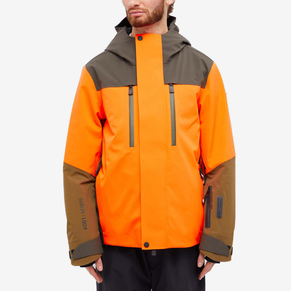 Moncler Grenoble Men's Cerniat Ski Jacket in Orange/Brown Moncler