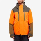 Moncler Grenoble Men's Cerniat Ski Jacket in Orange/Brown