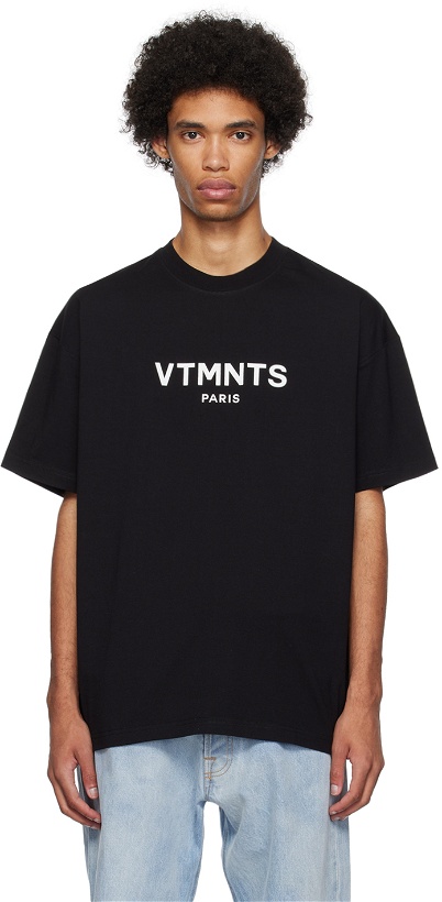 Photo: VTMNTS Black Printed T-Shirt
