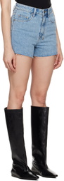 Ksubi Blue Rise N Hi Authentik Denim Shorts