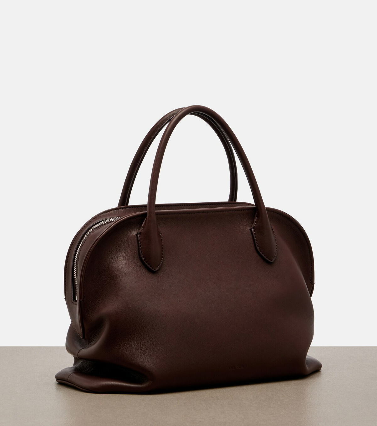 The Row Agnes 12 leather top-handle bag