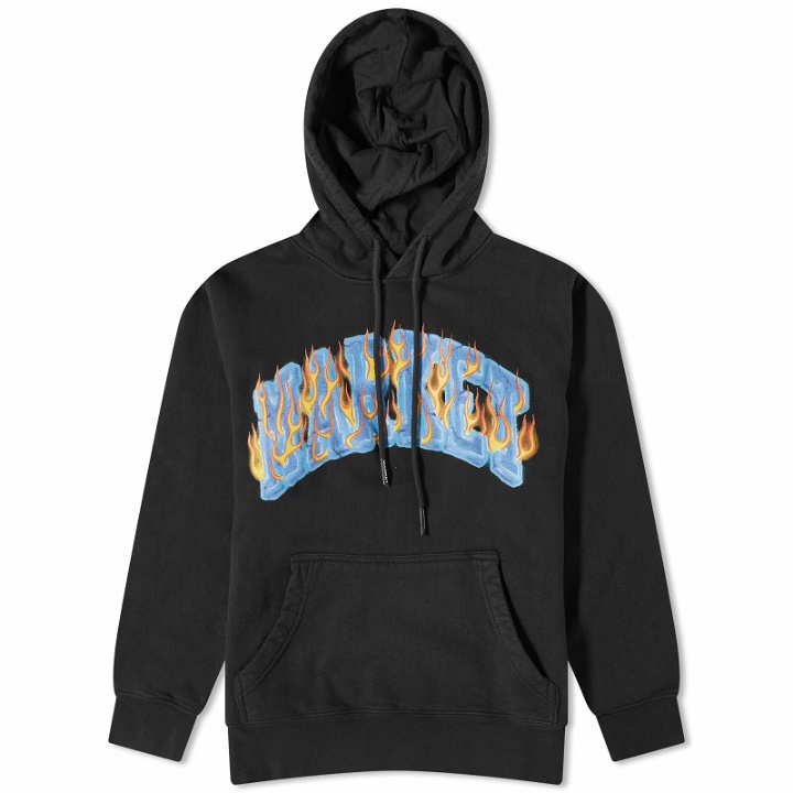 Photo: MARKET Men's Icy Hot Hoodie in Washed Black