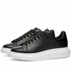 Alexander McQueen Men's Heel Tab Wedge Sole Sneakers in Black