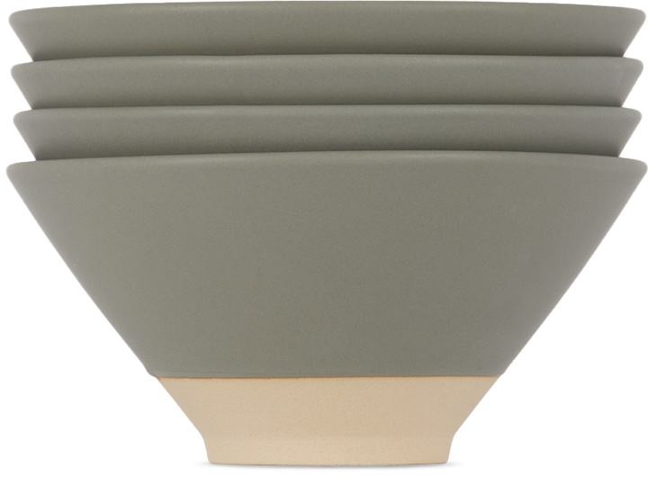 Photo: Lineage Ceramics Gray Ramen Bowl, 4 pcs