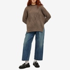 Undercover Women's Oversized Knitted Jumper in Brown