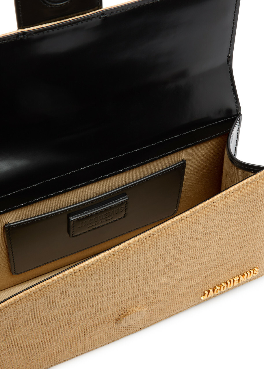 JACQUEMUSジャックムス Le Grand Bambinoラフィア バッグ Jacquemus Le Grand Bambino Faux Raffia top Handle bag
