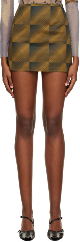Photo: ELLISS Brown Planet Illusion Miniskirt