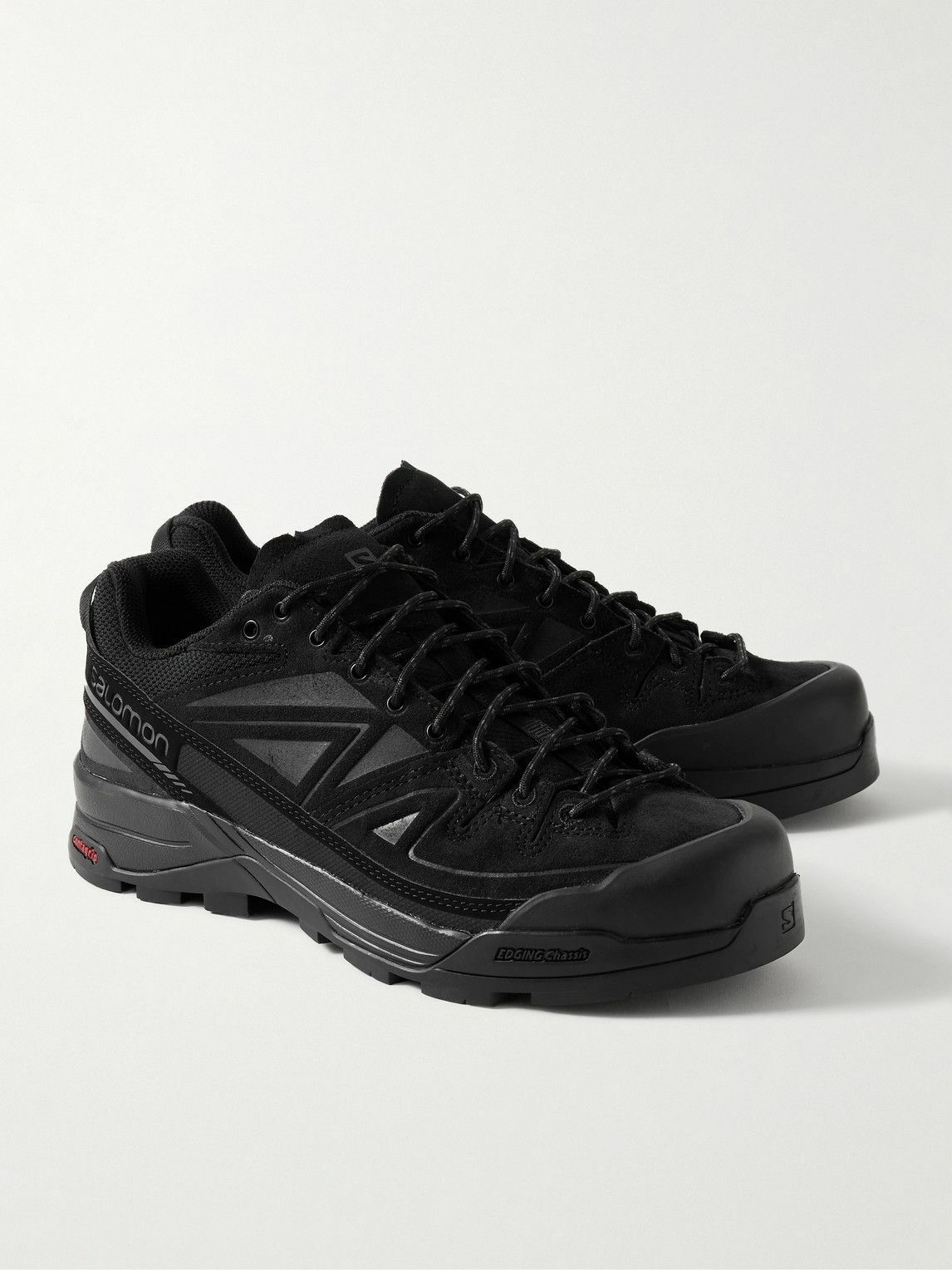 Salomon - X-ALP LTR Mesh and Suede Sneakers - Black Salomon