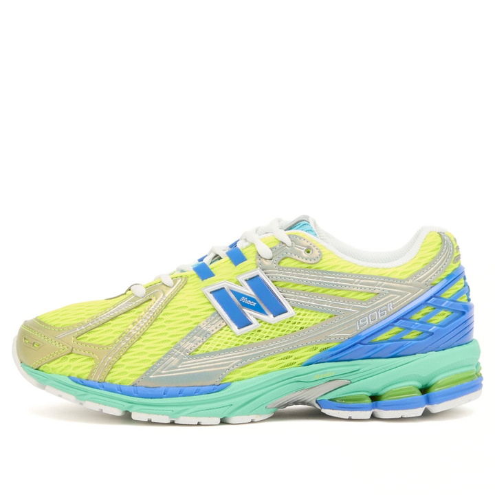 Photo: New Balance 1906 Sneaker in Alkaline Green/Blue Bird