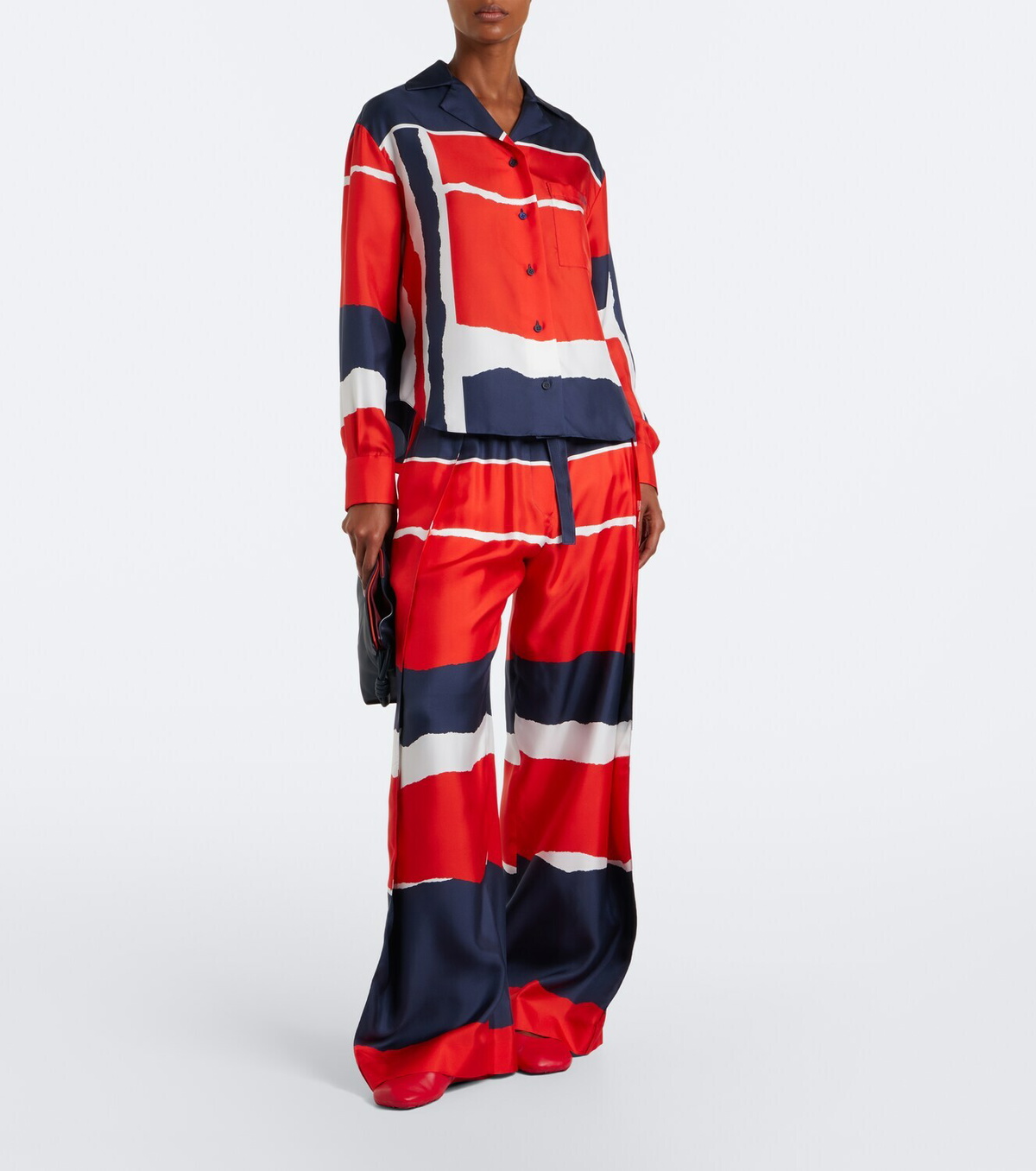 Loewe Printed silk twill shirt