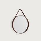 HAY Strap Mirror No 2 - 50cm in Dark Brown