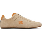 Burberry Beige Suede Knight Runner Sneakers​