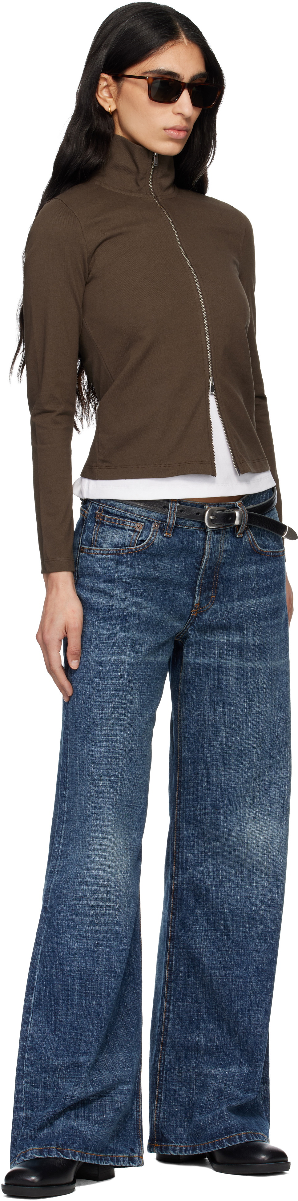 JEANERICA Brown Olive Track Jacket