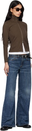 JEANERICA Brown Olive Track Jacket