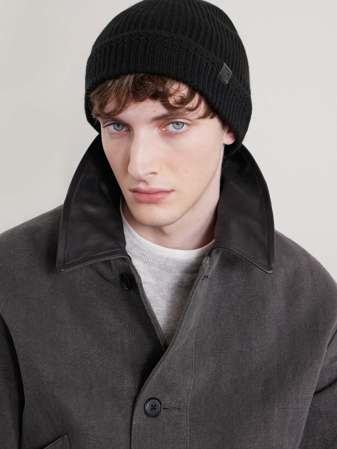 TOM FORD - Ribbed Cashmere Beanie - Black