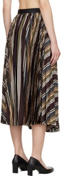 sacai Multicolor Horizontal Stripe Midi Skirt