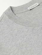 Moncler - Logo-Appliquéd Cotton-Jersey T-Shirt - Gray