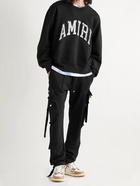 AMIRI - Logo-Appliquéd Loopback Cotton-Jersey Sweatshirt - Black