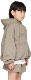 Fear of God ESSENTIALS Kids Gray Bonded Hoodie
