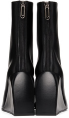 Off-White Black Dolls Wedge Ankle Boots