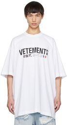 VETEMENTS White Printed T-Shirt