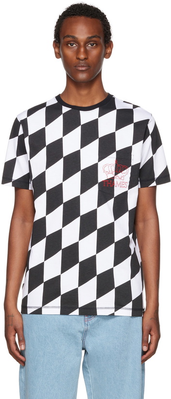 Photo: Thames MMXX. Black & White Savoy Poche T-Shirt