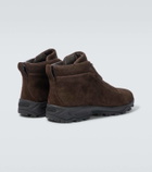 Zegna Triple Stitch suede high-top sneakers