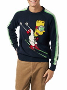 MC2 Saint Barth Man Crewneck Sweater With Bart Simpson Jacquard | The Simpsons Special Edition