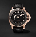 Panerai - Submersible Automatic 42mm Goldtech and Alligator Watch, Ref. No. PAM00974 - Black