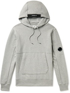 C.P. Company - Logo-Embellished Cotton-Jersey Hoodie - Gray