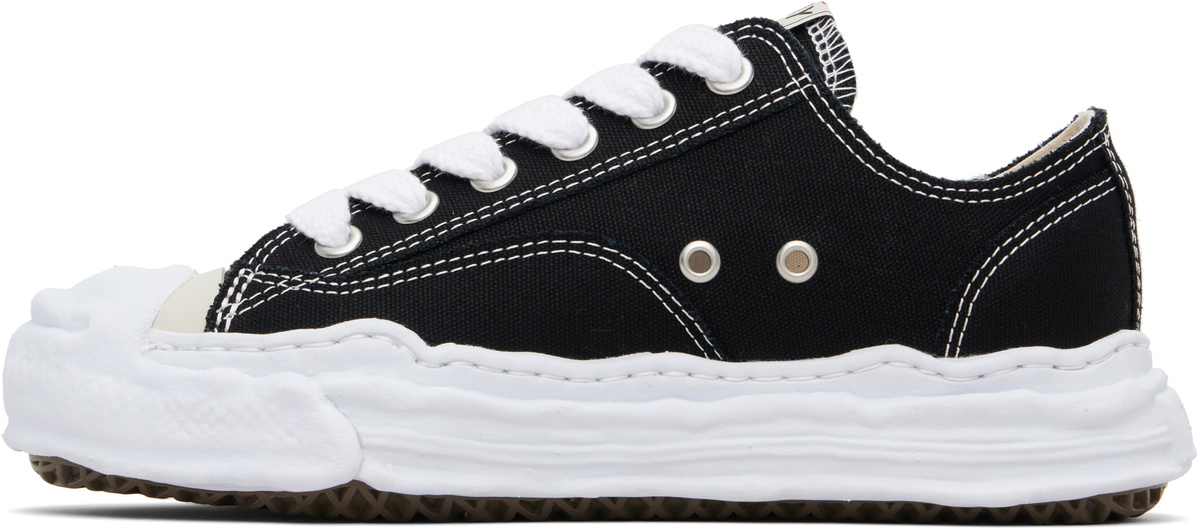 Maison MIHARA YASUHIRO Black 'Hank' OG Sole Canvas Low-Top Sneakers