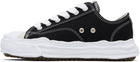 Maison MIHARA YASUHIRO Black 'Hank' OG Sole Canvas Low-Top Sneakers