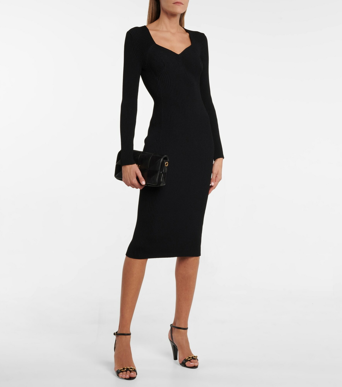 Tom Ford - Sweetheart-neck knit midi dress TOM FORD