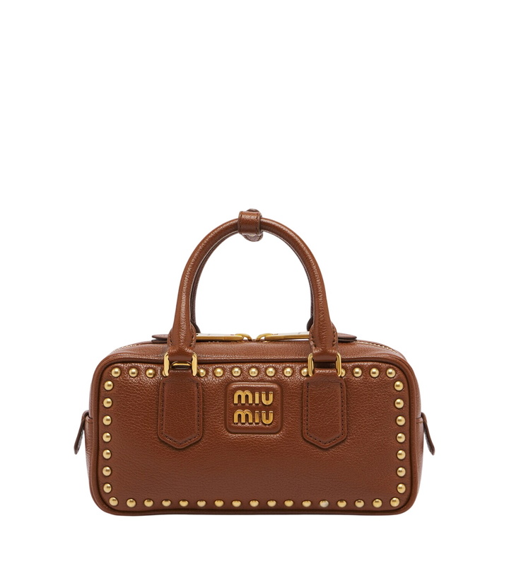 Photo: Miu Miu Arcadie studded leather top-handle bag