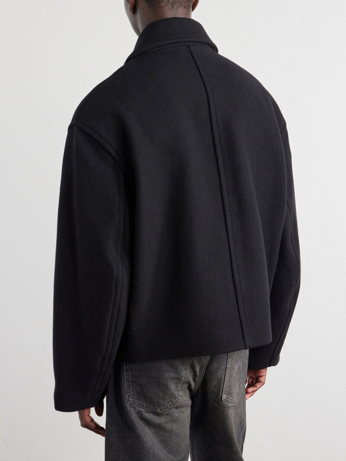 Studio Nicholson - Wool and Cashmere-Blend Zip-Up Blouson Jacket - Black