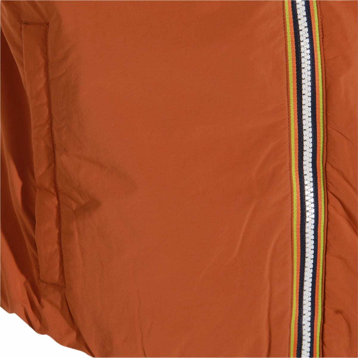 K-Way Orange Nylon Casual Jacket