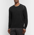 rag & bone - Slim-Fit Contrast-Tipped Cotton, Silk and Cashmere-Blend Sweater - Black