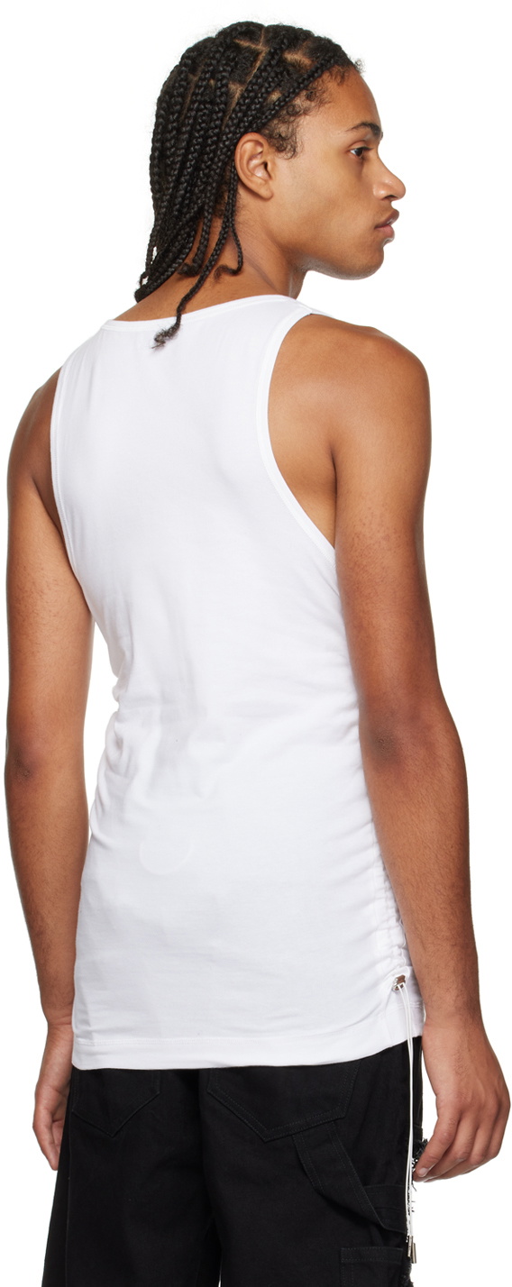 Parnell Mooney White Drawstring Tank Top