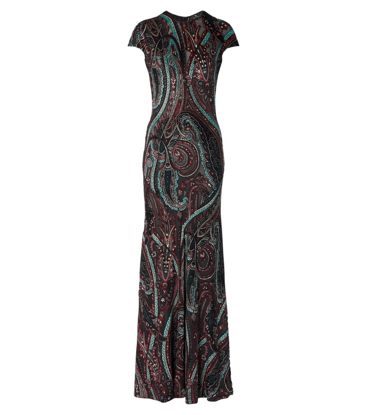 Photo: Etro Paisley velvet devoré gown