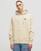 Tommy Jeans Rlx Xs Badge Hoodie Beige - Mens - Hoodies