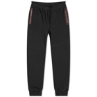 Alexander McQueen Men's Taped Logo Sweat Pants in Black/Multi